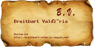 Breitbart Valéria névjegykártya